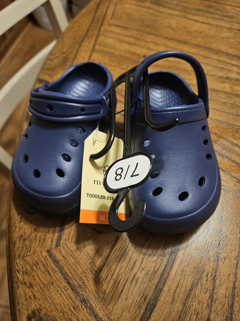 Toddler Navy Water Clogs – Lightweight EVA Kids Shoes